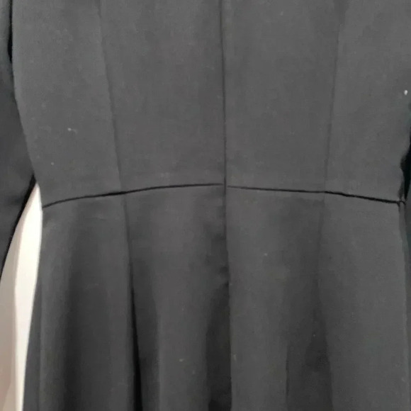 MNG MANGO Women's Black Capiz Button Wrap Dress EUR S USA 4 back zip S - Picture 8 of 10